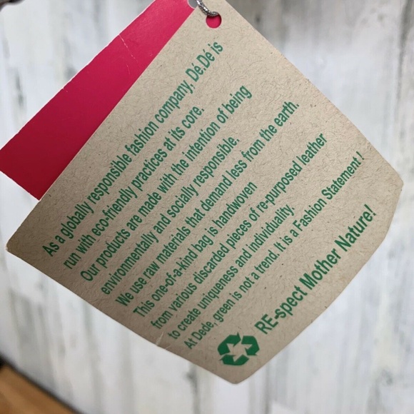 De.De Los Angeles Hobo Bag Re-Purposed Leather - Picture 8 of 8